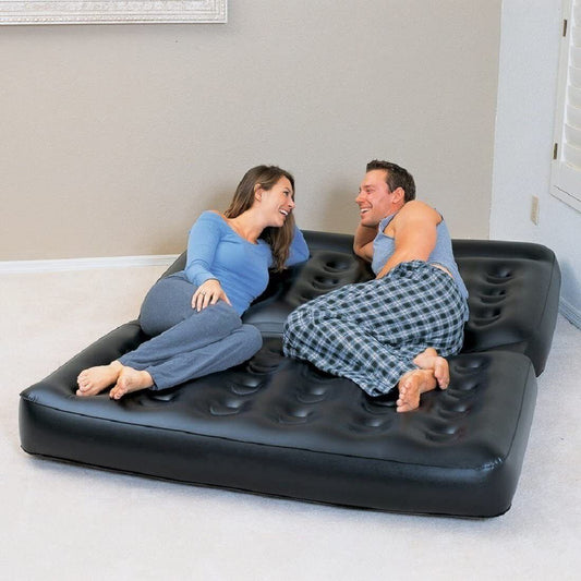 Bestway 5-In-1 2-Seater Inflatable Sofa Air Bed Couch With Free Electric Pump