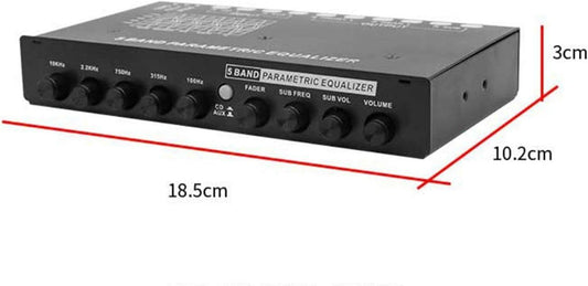 Professional 5 Band Car Audio Equalizer Crossover Amplifier