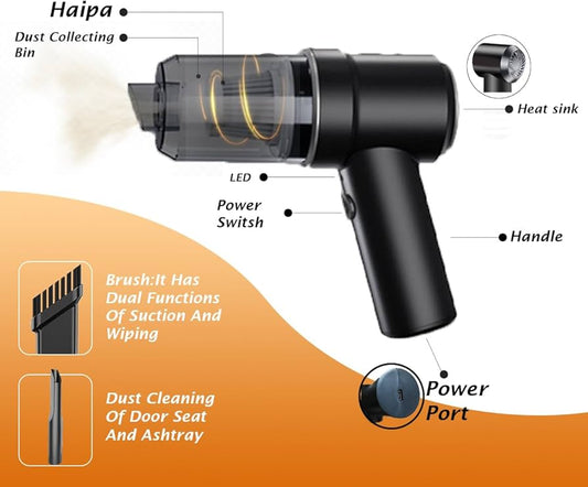 Portable Multi-Purpose Home Handheld Car Vacuum Cleaner Cleaning 2-In-1 Tool