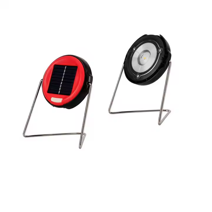Solar rechargeable table standing lamp and wall light