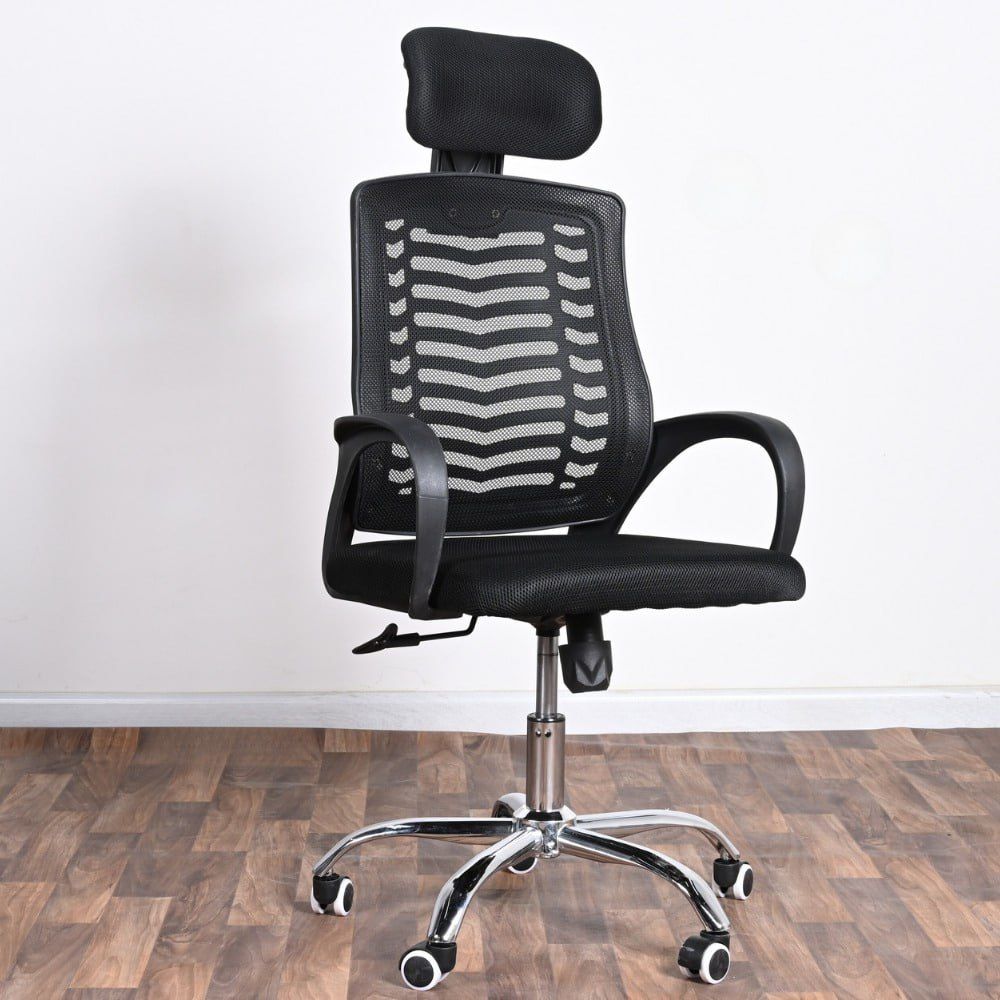 Highback Mesh Office Orthopedic Chair With Adjujstable Headrest