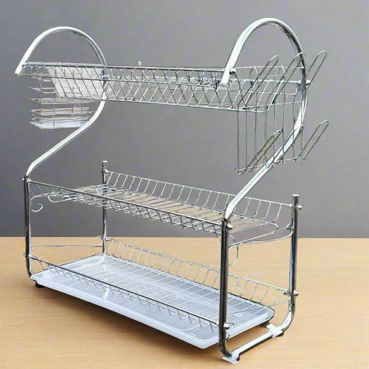 Durable Kitchen Drainer Rack Multifunctional Dish Rack for Plates, Cups, and Cutlery