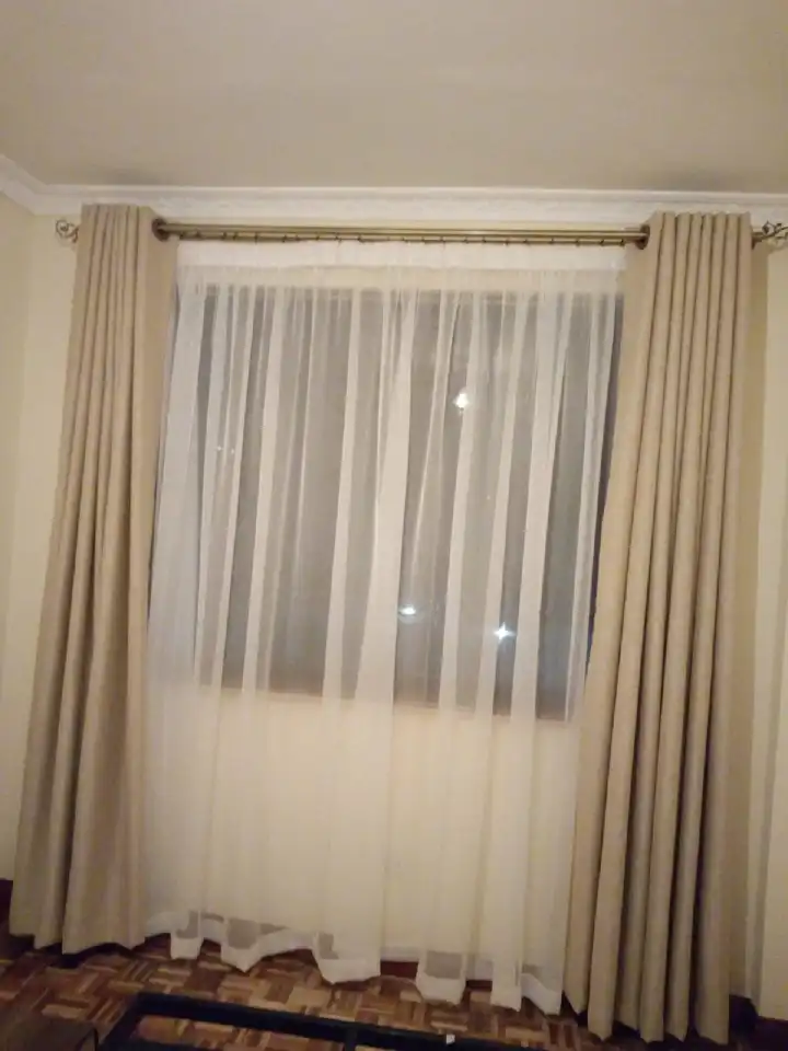 Extendable Window & Door Curtain Rods Double + Holders & Screws