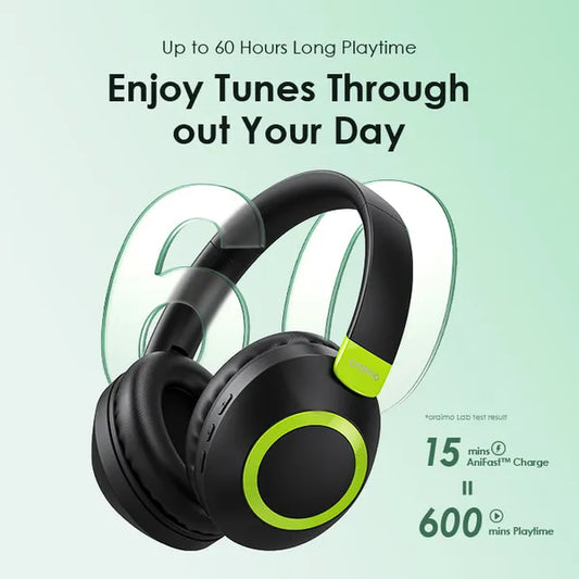 oraimo BoomPop 2 ENC Over-Ear Wireless Headphones