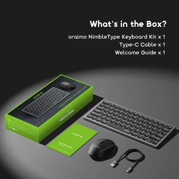 oraimo NimbleType Wireless Keyboard Mouse Kit