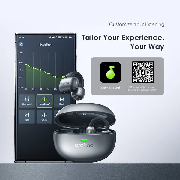 oraimo OpenSnap N Clip-On Open-Ear True Wireless Earbuds