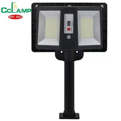 Cclamp Double Sided Solar Street Light With Motion Sensor and Pole 200 Watts
