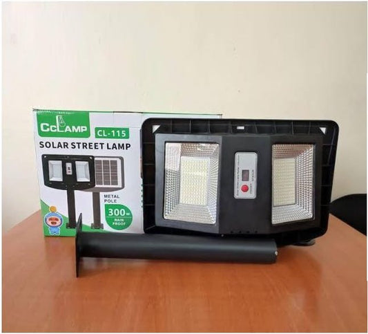 Cclamp Double Sided Solar Street Light With Motion Sensor and Pole