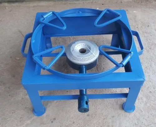 Commercial 18 x 18 Single Mild Steel Single Burner LPG Gas Burner Stove Bhatti