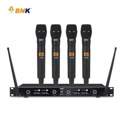 BNK BK8400 UHF Wireless Microphone System with 4 Mics Set