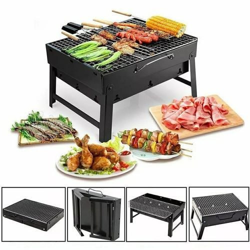 Foldable Portable barbecue charcoal grill For Outdoor Camps & Parties