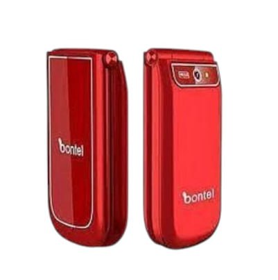 Bontel A225 Stylist Folding Phone Dual Sim, 1,000mAh - Red