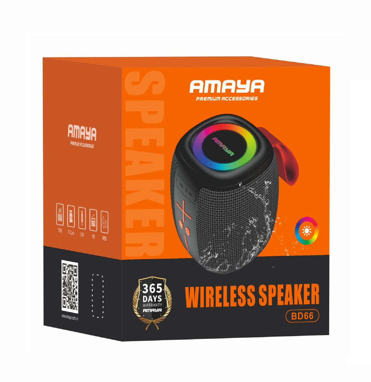 Amaya BD66 Powerful Bass Portable Wireless Bluetooth Speaker