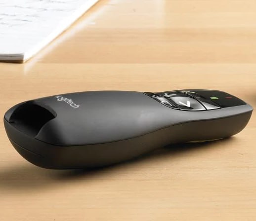 Logitech R400 Laser Presentation Remote For Basic Slide Navigation Pointer