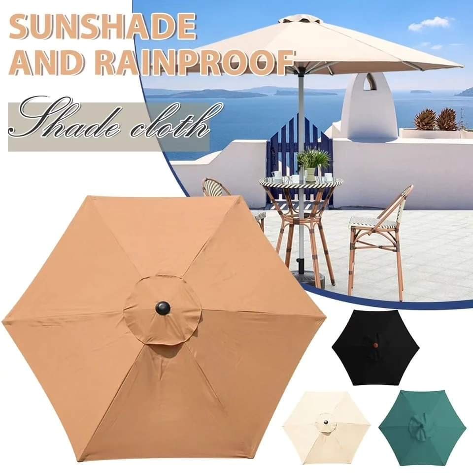 Folding Outdoor Umbrella with Iron Pipe 2.7 Mtrs Diameter, 2.3 Mtrs Height