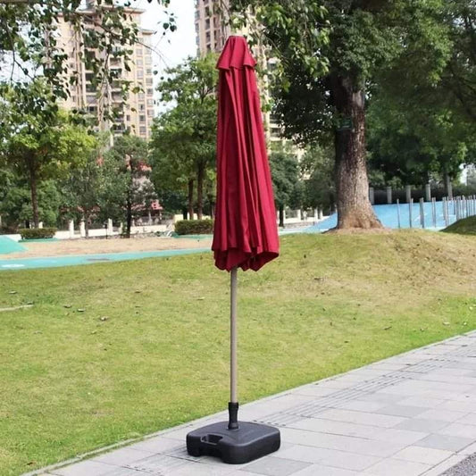 Folding Outdoor Umbrella with Iron Pipe 2.7 Mtrs Diameter, 2.3 Mtrs Height