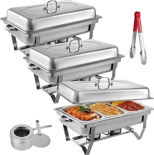 Heavy stainless steel Kitchen chaffing dishes for Dining, Wedding and Parties