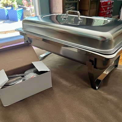 Heavy stainless steel Kitchen chaffing dishes for Dining, Wedding and Parties
