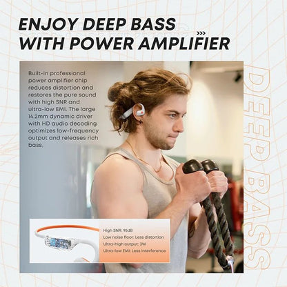 Amaya ASP01 Wireless Sport Bone Conduction Earphones Neckband Headphones Waterproof with Stereo Sound