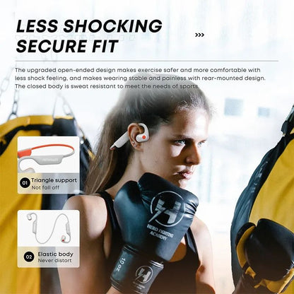 Amaya ASP01 Wireless Sport Bone Conduction Earphones Neckband Headphones Waterproof with Stereo Sound