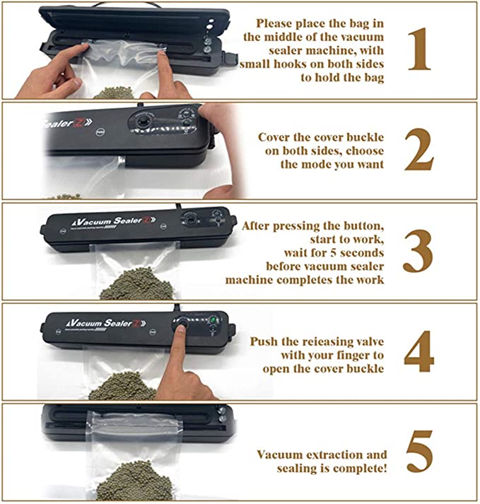 Electric Vacuum packing machine - Can seal Up To 29.5cm Ziplock