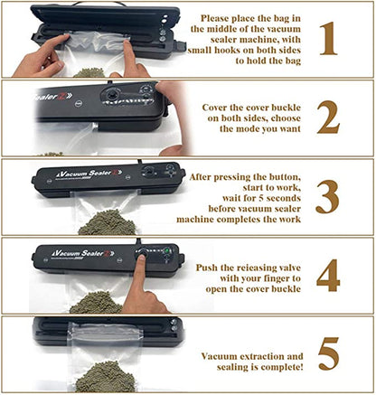 Electric Vacuum packing machine - Can seal Up To 29.5cm Ziplock