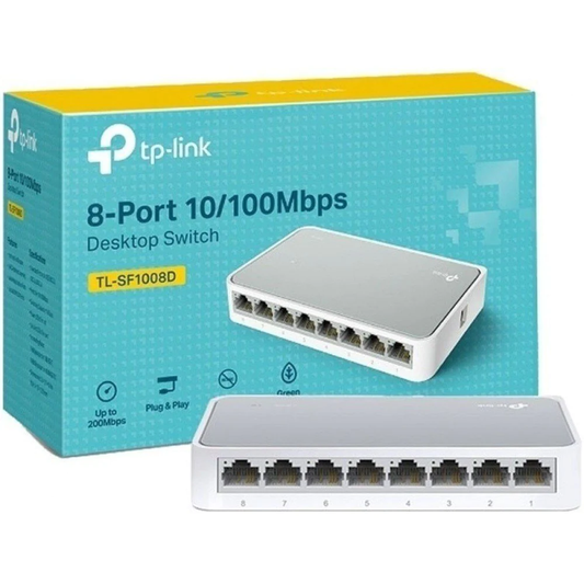TP-Link 8 Port 10/100Mbps Fast Ethernet Switch Desktop Ethernet Splitter