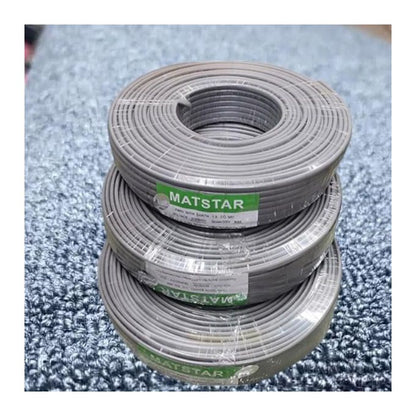 MatStar Twin Cable + Earth Flat Power Electrical Cable for AC / DC wiring