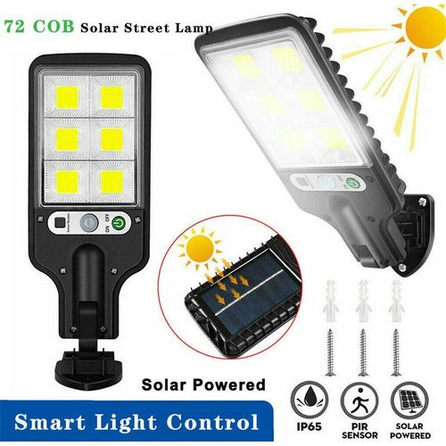 LED Solar Light Motion Sensor 3 Mode Flood Lamp Outdoor Wall Street Lamp