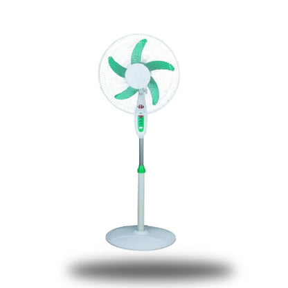 Premier AC Standing Air Cooling Electric Pedestal Fan 16 Inch Round Heavy Base