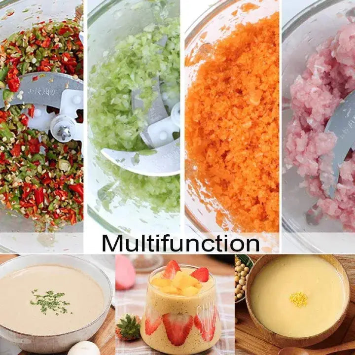 Stainless Steel Electric Food Grinders with Bowl Heavy for Kitchen Food Chopping