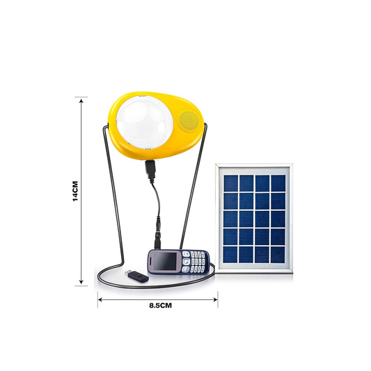 Sun King Boom [3-in-1] Portable Solar Lamp with FM, MP3, and USB Mobile Charging Port