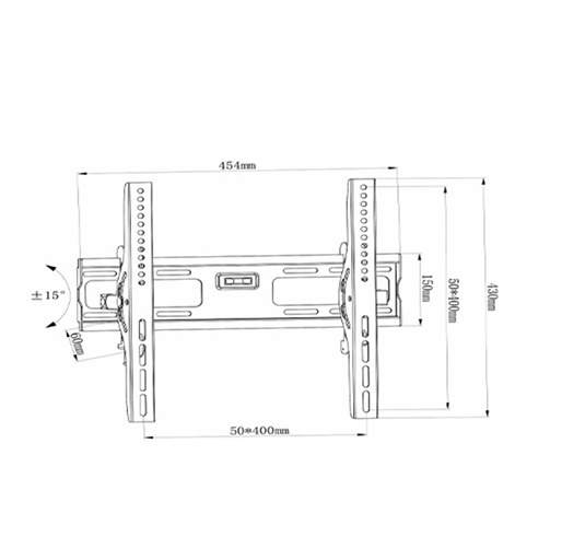 Skill Tech SH 44T Wall Mount Bracket For 22″- 60″ Inches TVs