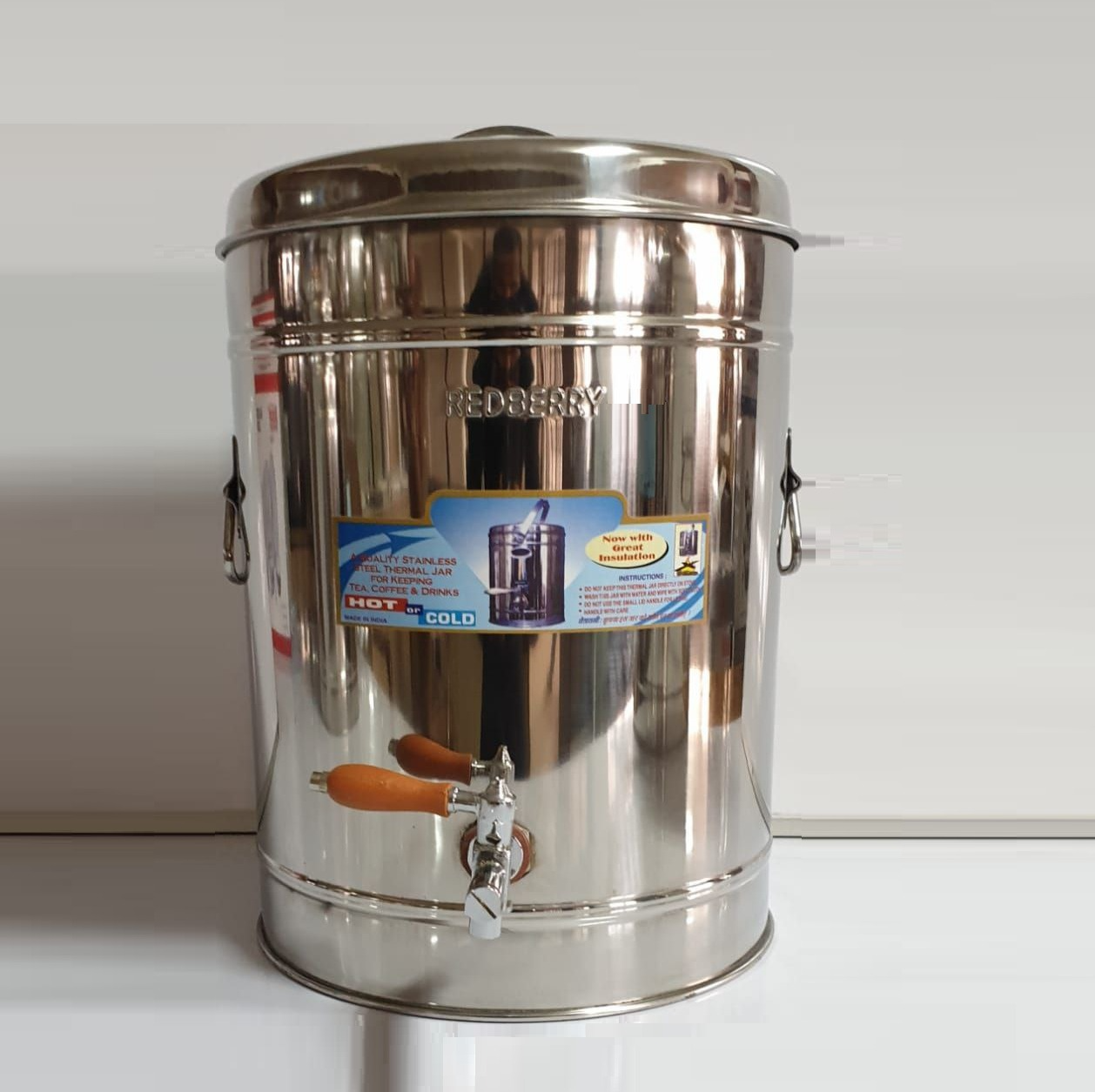 Redberry Premium Stainless Steel Insulated Multifunctional Tea Urn for Tea, Coffee & Hot Water