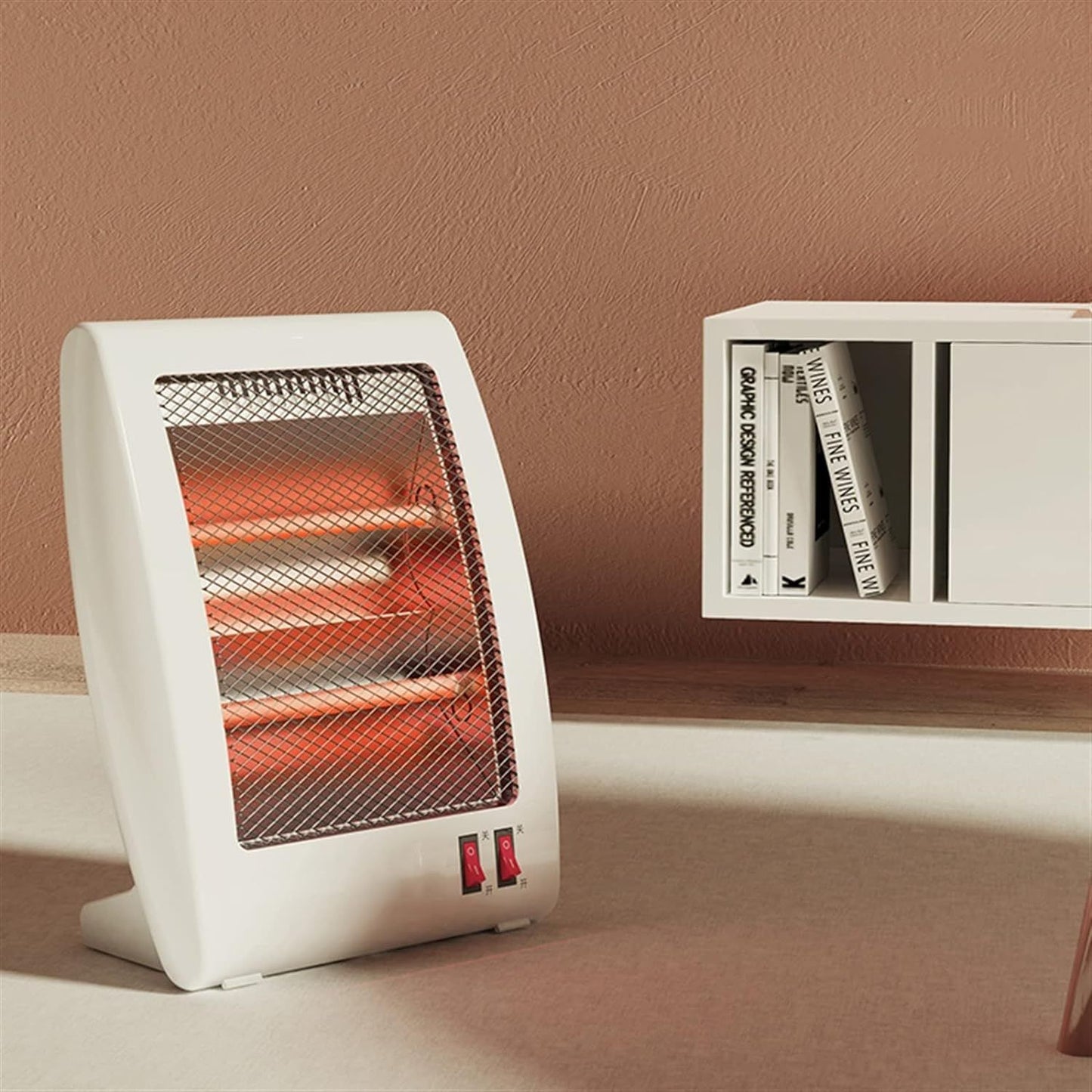Quartz  2 Settings Room Tube Heater with Tip-Over Switch