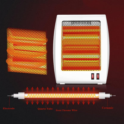 Quartz  2 Settings Room Tube Heater with Tip-Over Switch