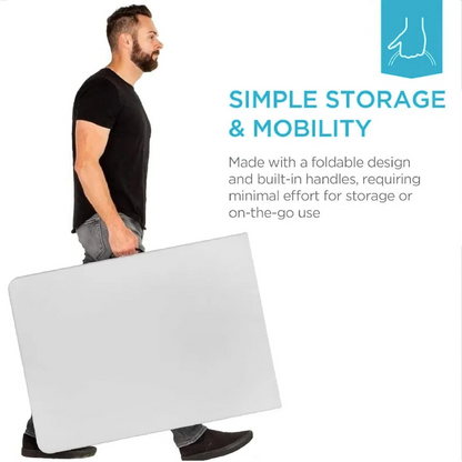 Foldable Multi-Functional Portable Long Table for Indoor Outdoor Camping Picnic Parties, Dining Party, Office, Wedding - 8 feet