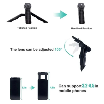 Vlogging Kit - Smartphone Camera Video Kit, Tripod with Shotgun Microphone, Phone Holder