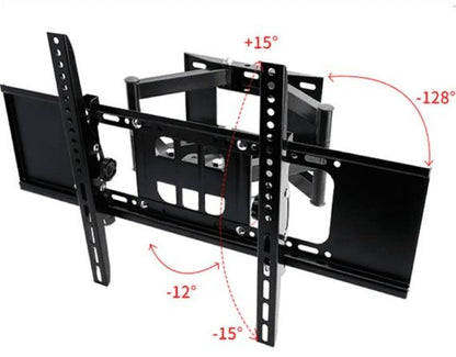 Double Arm Wall Bracket Full Motion Swivel Heavy Duty TV Wall Mount Bracket Supports 32″ to 85″ TVs