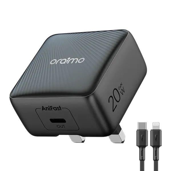 oraimo PowerCube 20 Chic 20W GaN Wall Charger Kit