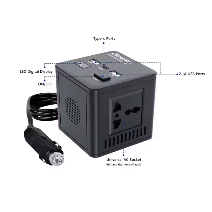Olesson Car DC to AC Power inverter 150W