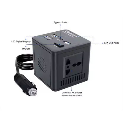 Olesson Car DC to AC Power inverter 150W