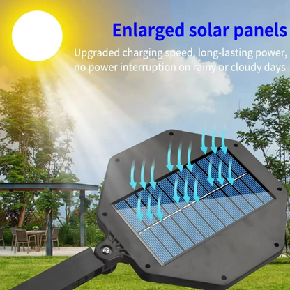Solar Street Outdoor Wall Light with 168 LEDs 8 Light Solar Powered Outdoor Motion Sensor for Yard Street Lamp