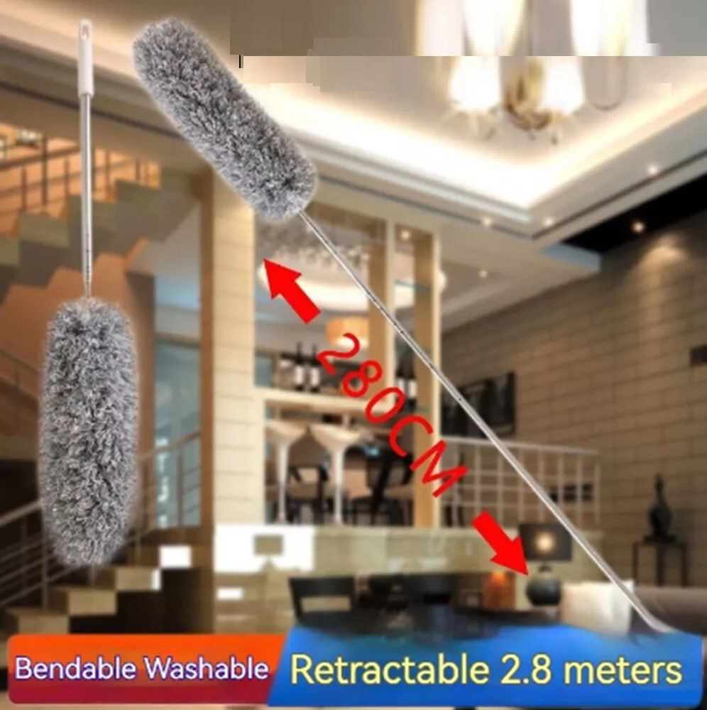 Microfiber Duster Extra Long Telescopic Pole Scratch Cleaner