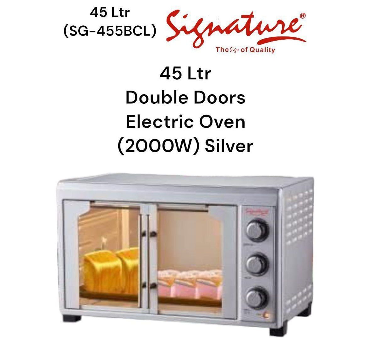 Signature 45 Ltrs Double Door Electric Oven