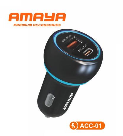 Amaya Super Fast Car Charger: Power on the Go