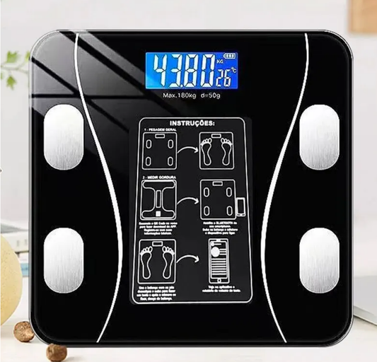 Smart Digital Scale - Bluetooth Electronic Weight Measurement for Home Use with USB Charging and Smart Body Fat Analysis
