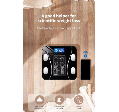 Smart Digital Scale - Bluetooth Electronic Weight Measurement for Home Use with USB Charging and Smart Body Fat Analysis