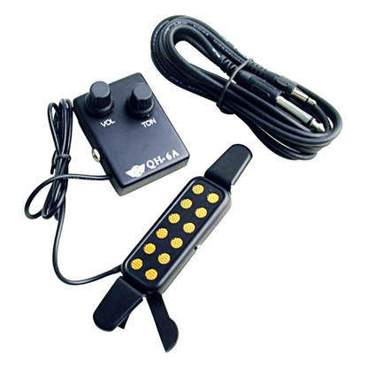 Clip-on Acoustic Guitar Pickup Audio Amplifier 12 Hole For All Box Guitars
