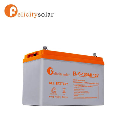 Felicity 12Volts Solar Deep Cycle GEL Battery For Solar System (1 Year Manufacture Warranty)